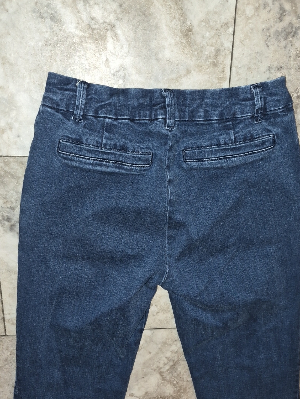 FRAME EUC COTTON BLEND STRETCH DENIM WIDE LEG HIGH WAIST TROUSERS SZ 27 - Picture 10 of 13
